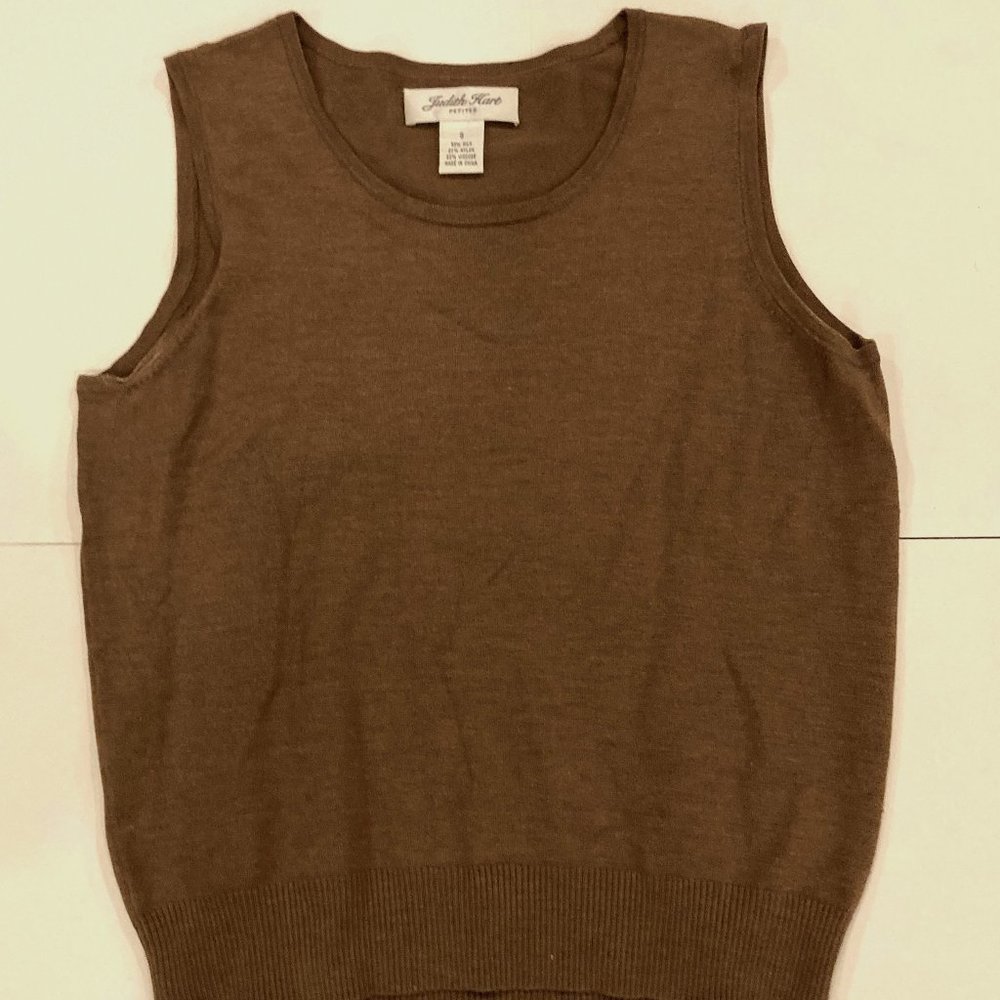 Judith Hart Brown Knitted Blouse